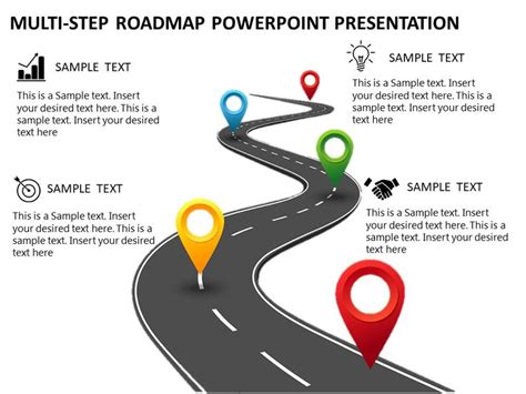 Multi-step Roadmap Journey Concept for PowerPoint | Powerpoint template ...