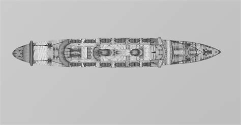 STL file SS Constitution ocean liner and cruise ship, 1951 version ...