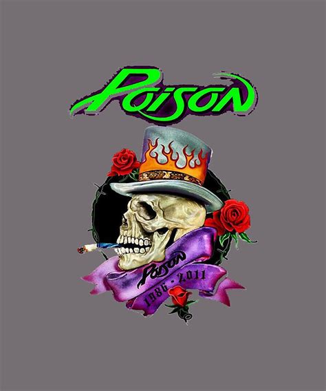 poison band logo band Rock music Legend Classic Painting by Turner ...