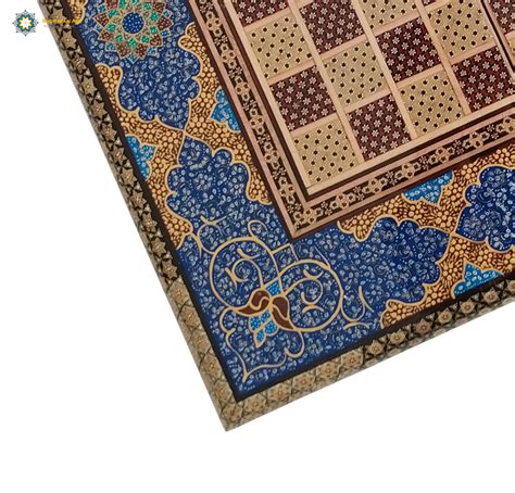 Persian Marquetry Khatam Kari Chess & Backgammon Board, Pure Dream Design - Shop Iran Art