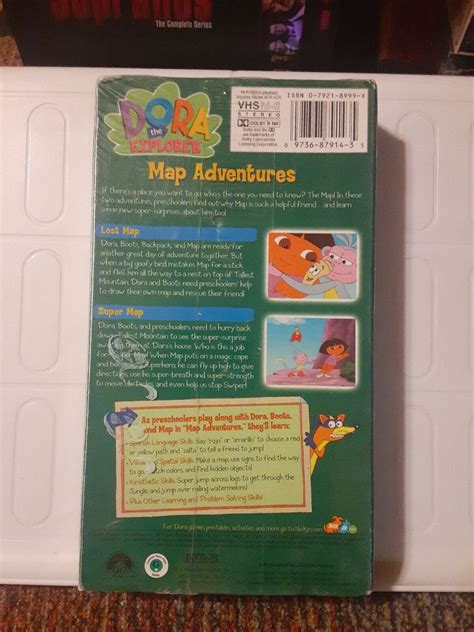 NEW SEALED Nick Jr Dora Explorer Map Adventures VHS Video Tape ...