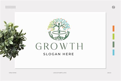 Growth Logo Template | Branding & Logo Templates ~ Creative Market