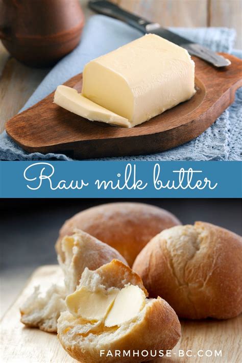 raw milk and butter are the main ingredients in this recipe