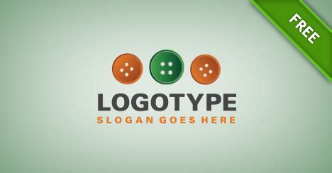 Buttons Logo Template - Free Logo Design Templates