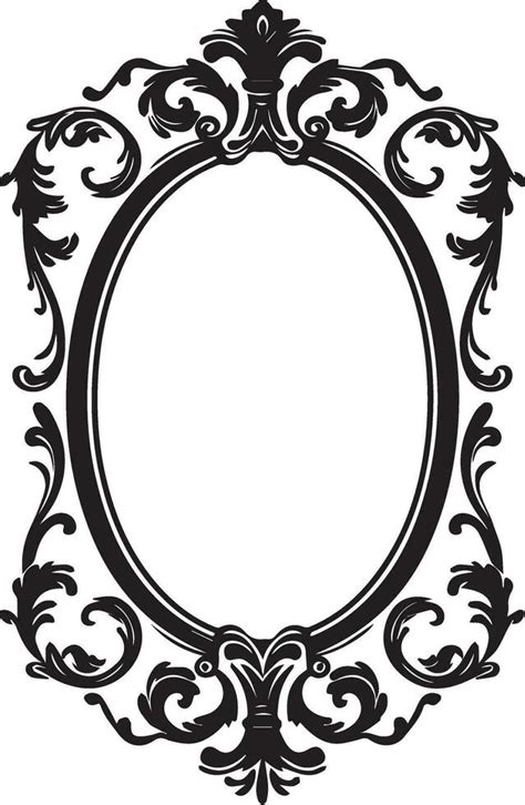 Vintage Frame vector silhouette illustration 7 34715291 Vector Art at ...