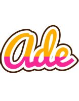 Ade Logo | Name Logo Generator - Smoothie, Summer, Birthday, Kiddo, Colors Style