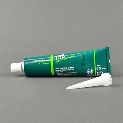 Dow DOWSIL™ 732 Multi-Purpose Sealant Silicone Black 90 mL Tube