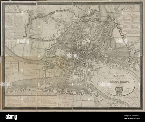 KOENIGSBERG MAP, MAP of KOENIGSBERG, Königsberg Map, Map of Königsberg, Königsberg Print ...