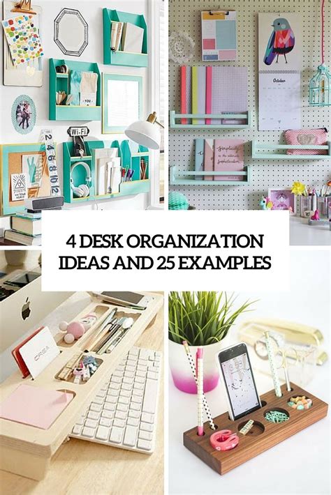 four+Desk+Organization+Suggestions+And+25+Examples | Desk organization diy, Desk organization ...