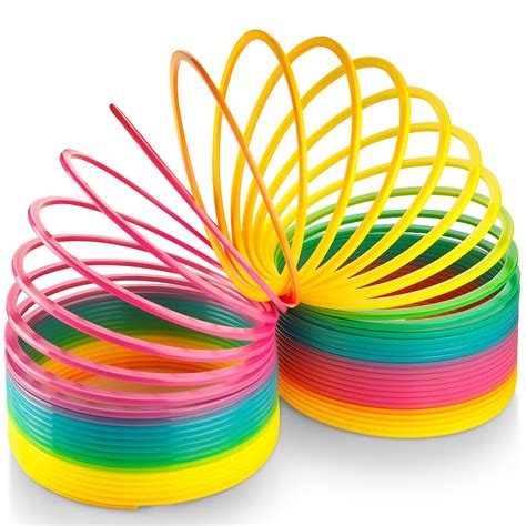 JUMBO Rainbow Coil Spring Slinky - For Boys, Girls, Parties, Gifts, & Birthdays - By Kidsco ...