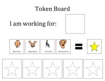 Token Board/ Star Chart for Behavior by Mager Therapy | TPT