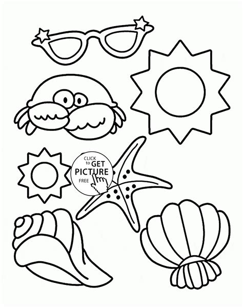 Summer Coloring Pages For Kids - IMAGESEE