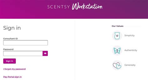 Scentsy Workstation Login