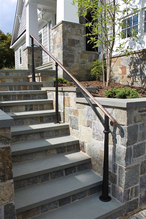 Bronze & Steel (exterior) in 2020 | Exterior handrail, Exterior stairs, Outdoor stair railing