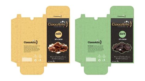 PACKAGING DESIGN Cioccolata / Chocolate - Tutorial Adobe illustrator CC... | Packaging design ...