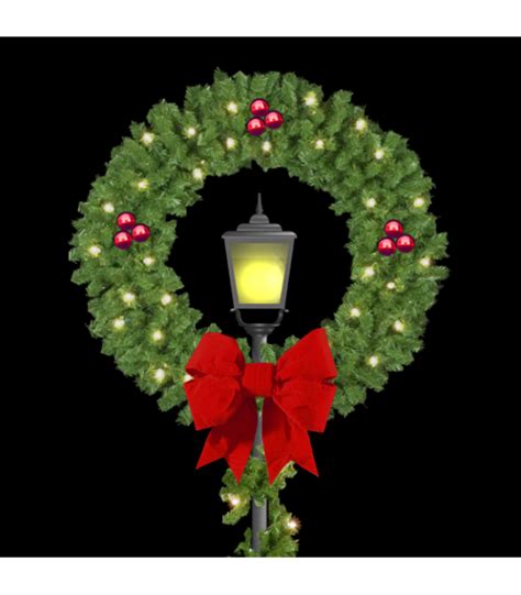 Lamp Post Wreath | All American Christmas Co