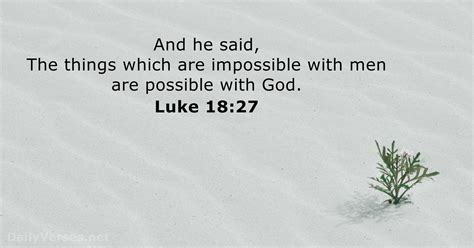 September 21, 2020 - Bible verse of the day (KJV) - Luke 18:27 ...