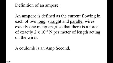 HTPIB20I Definition of an Ampere - YouTube