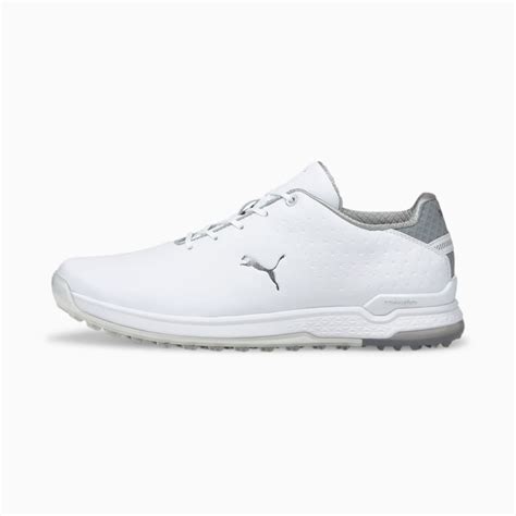 PROADAPT ALPHACAT Leather Men's Golf Shoes | White | Puma | Sku: 376044_01