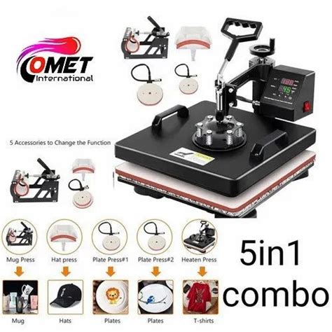 5 in 1 Combo Heat Press Machine at Rs 11000 | Ahmedabad | ID: 22598454462