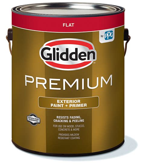 Glidden Premium Exterior Paint + Primer Flat White 3.7 L | The Home Depot Canada