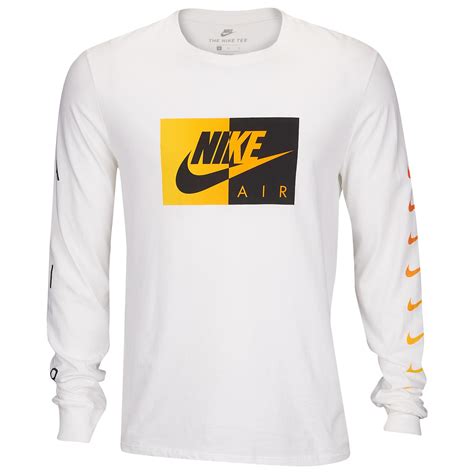 Nike Graphic Long Sleeve T-shirt in White for Men - Lyst