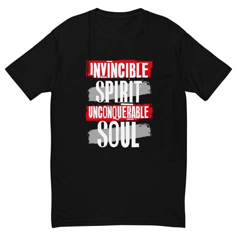 Invincible Spirit Unconquerable Soul Men's T-shirt (Black) - Step In Purpose