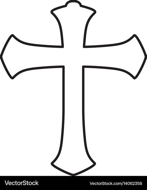 Christianity cross symbol Royalty Free Vector Image