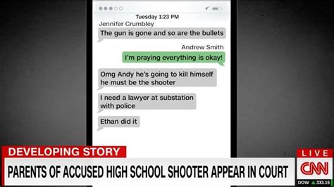 Ethan Crumbley's mom sent panicked text message assuming her son was the school shooter: report ...