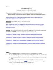 Bacterial Growth Lab Report Template-2.docx - Hour: 5 Enriched Biology ...