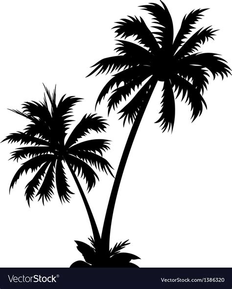 Icon palm tree Royalty Free Vector Image - VectorStock