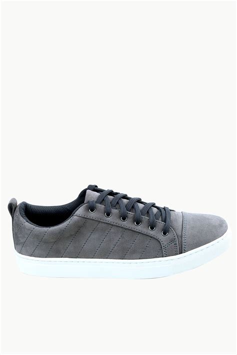 Buy Online Men's Suede Grey Sneakers Onlin India at Zobello.com