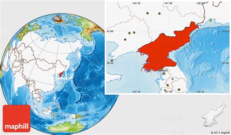 North Korea On World Map – Verjaardag Vrouw 2020