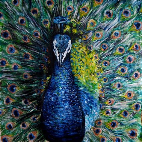 The Beautiful Peacock Painting by Vishal Gurjar - Pixels