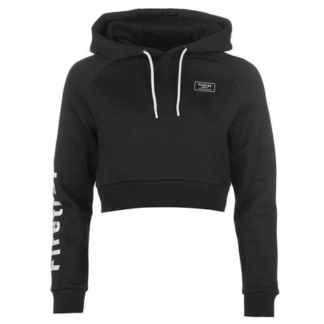 Firetrap Logo Crop Hoodie | Ladies Hoodie | Over The Head Hoodie ...