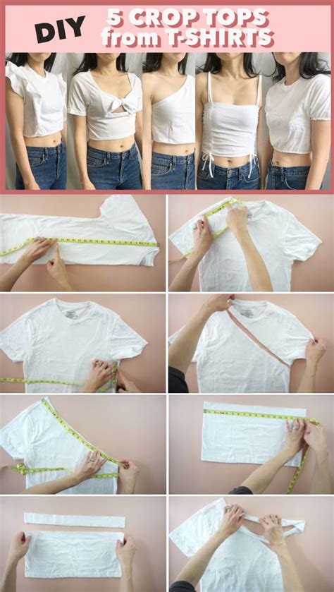 Crop Top From T-Shirt (6 Easy Upcycle Projects!) | Diy clothes refashion, Fashion sewing, Diy ...