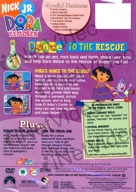 Dora The Explorer - Dance to the Rescue on DVD Movie