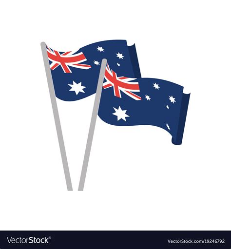 Australian flag design Royalty Free Vector Image