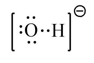 Draw the Lewis structure for a hydroxide (OH^-) ion. | Study.com