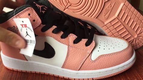 Air Jordan 1 Mid GS 'Pink Quartz' Review - YouTube