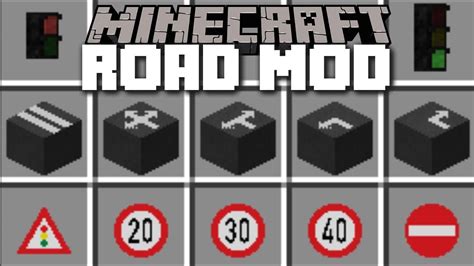 Minecraft REALISTIC ROAD MOD / BUILD YOUR OWN ROAD SYSTEM AND DRIVE ...