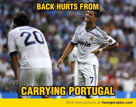 Ronaldo Carrying Portugal Meme | Soccer memes, Football funny, Soccer funny