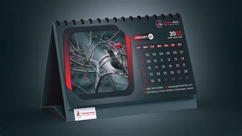 Calendar Design 2023 | How to Make a Desk Calendar | Photoshop Tutorial ...