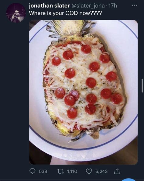 I don’t like pineapple /on/ pizza, but… : r/PizzaCrimes