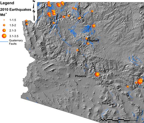 Arizona Fault Map