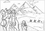 The Pyramids Colouring Page sketch template
