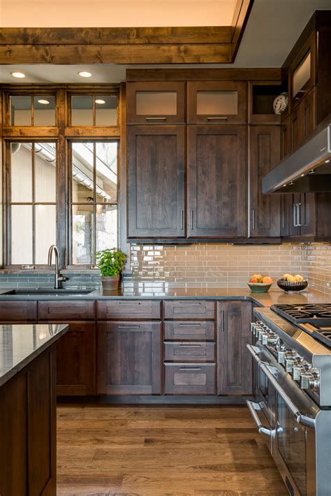 How To Use Dark Walnut Stained Cabinets For A Classic Look - Home Cabinets