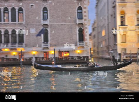 Grand Canal at night Stock Photo - Alamy