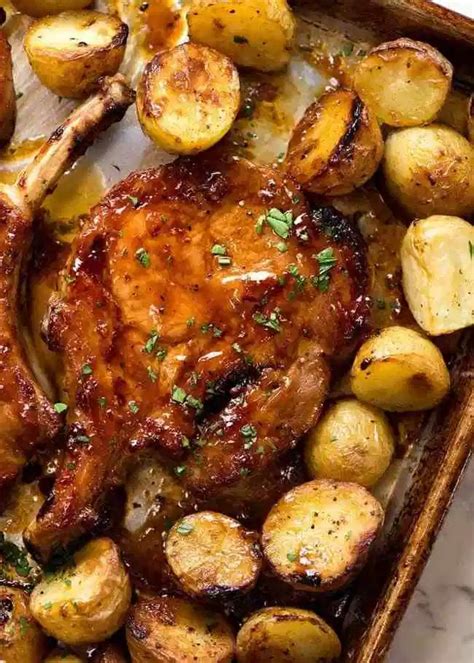 Oven Baked Pork Chops with Potatoes | Recipe in 2024 | Pork chop dinner ...