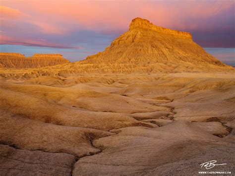 Factory Butte Sunrise : Factory Butte, Utah : Colorado Mountain Photos by Tad Bowman